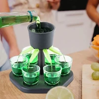 6 shot glass games dispenser wine whisky beer wine liquor dispenser bar accessories party games drinking tools glass dispenser