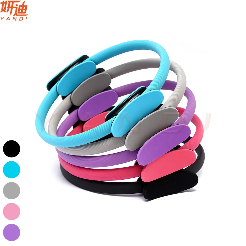 Professional Quality Dual Grip Yoga Magic Circle Sport Pilates Ring hoop Women Fitness Slimming Gym Workout Training Tools | Спорт и