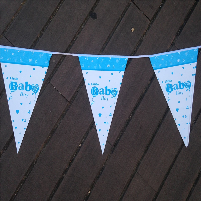 Флажки для новорожденных мальчиков тематические праздничные бумажные флажков