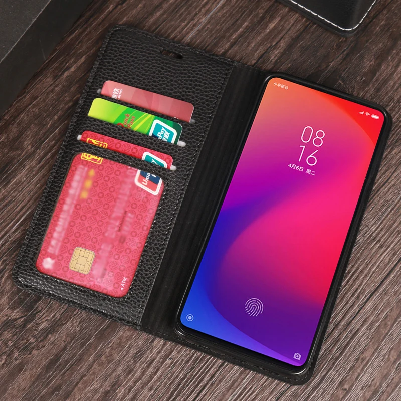 Флип-чехол для телефона Xiaomi mi 8 9 se 9T A1 A2 A3 lite Max 2 3 Y3 Poco F1 Litchi текстурный чехол Red Note 4
