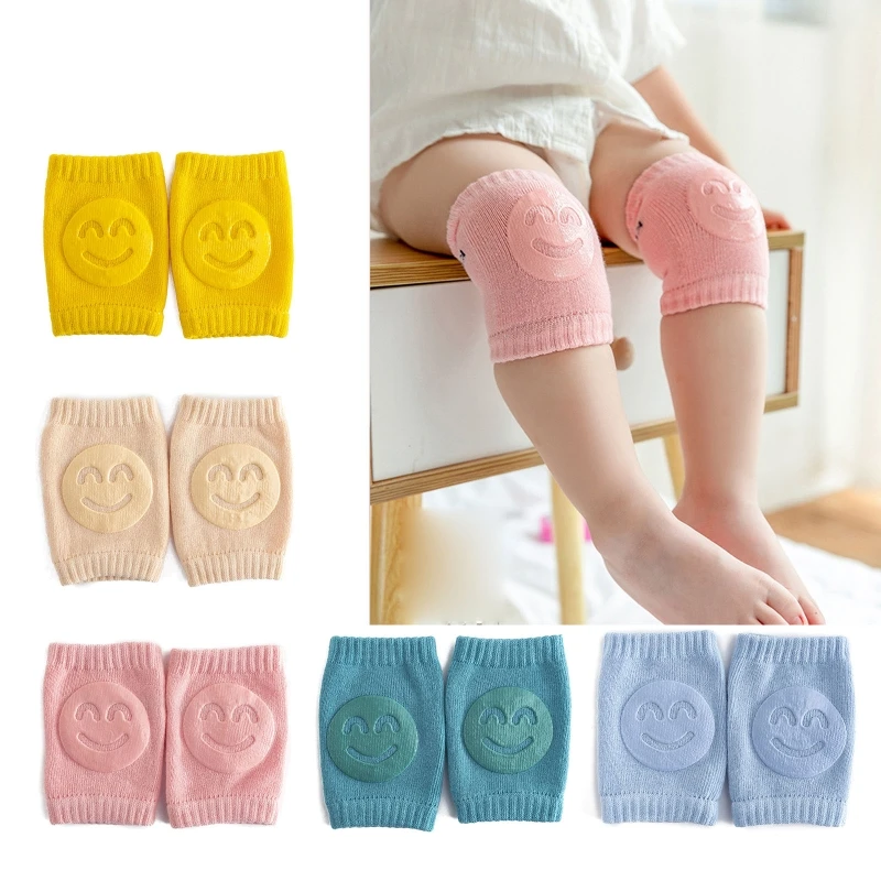 

1 Pair Baby Crawling Anti-Slip Kneepads Infants Toddlers Safety Elbow Cushion QX2D