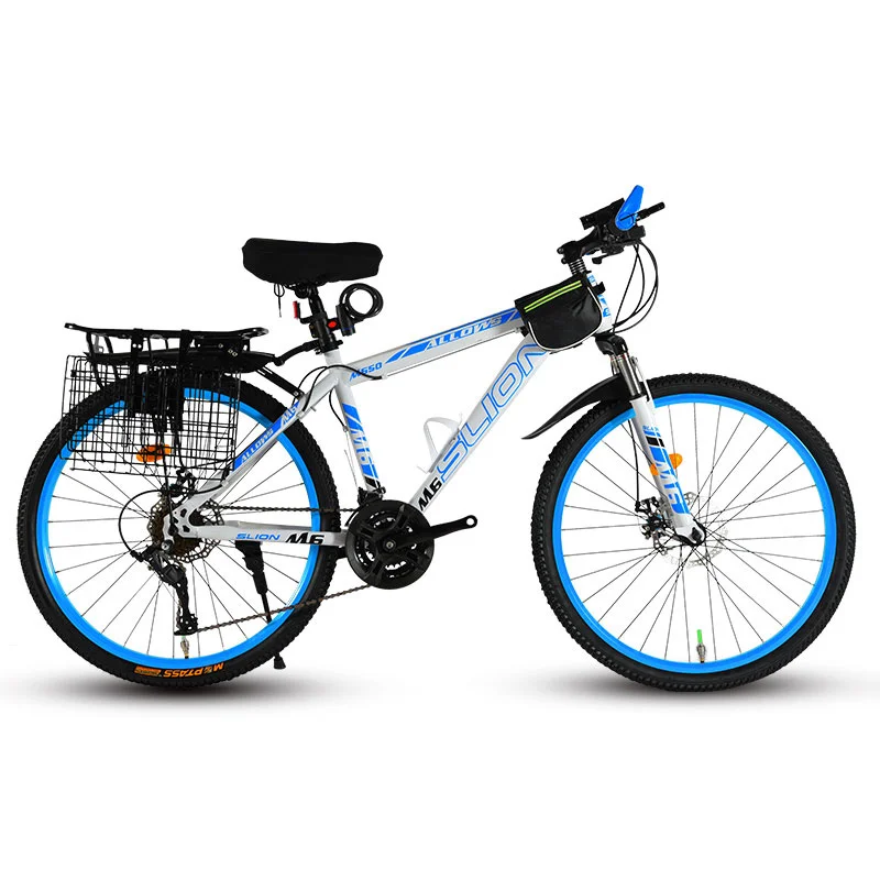 Горный велосипед 26 дюймов скоростной внедорожный демпфирующий дисковый тормоз