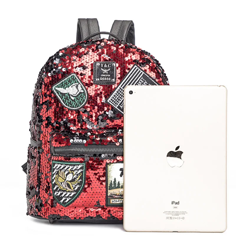 2019 новые корейские блестки милые двойные Наплечные сумки женские индивидуальные