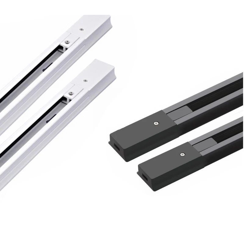 

2pieces/Lot 0.5M Track Rail for LED Lamps Lighting Universal 2-wire for Clothes Shop I L Connector