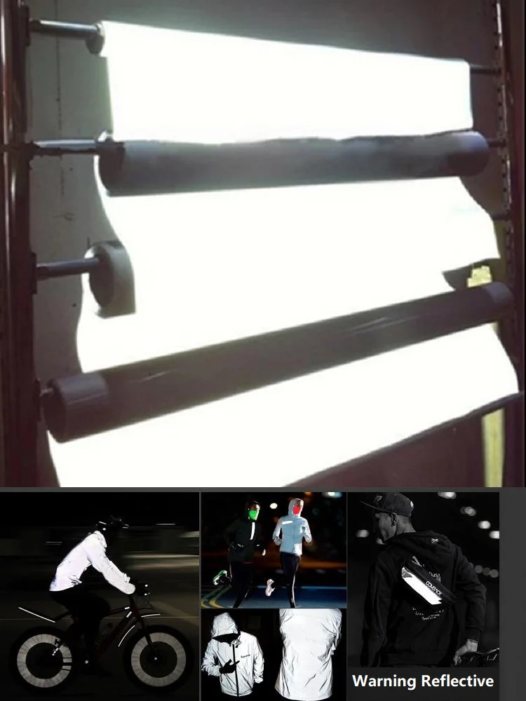 

100CM Length High Light Reflective Chemical Fabric Warning Safety Clothing Material DIY Sewing Garment Accessories