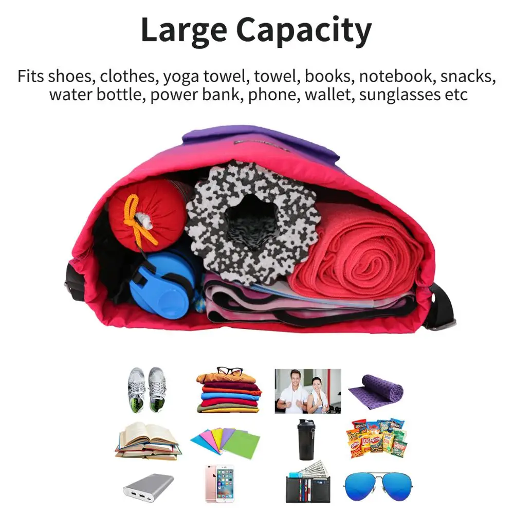

Bag Summer Waterproof Gym Bag Sports Bag Travel Drawstring Bag Outdoor Bag Backpack for Training Swimming Fitness Bags Softback