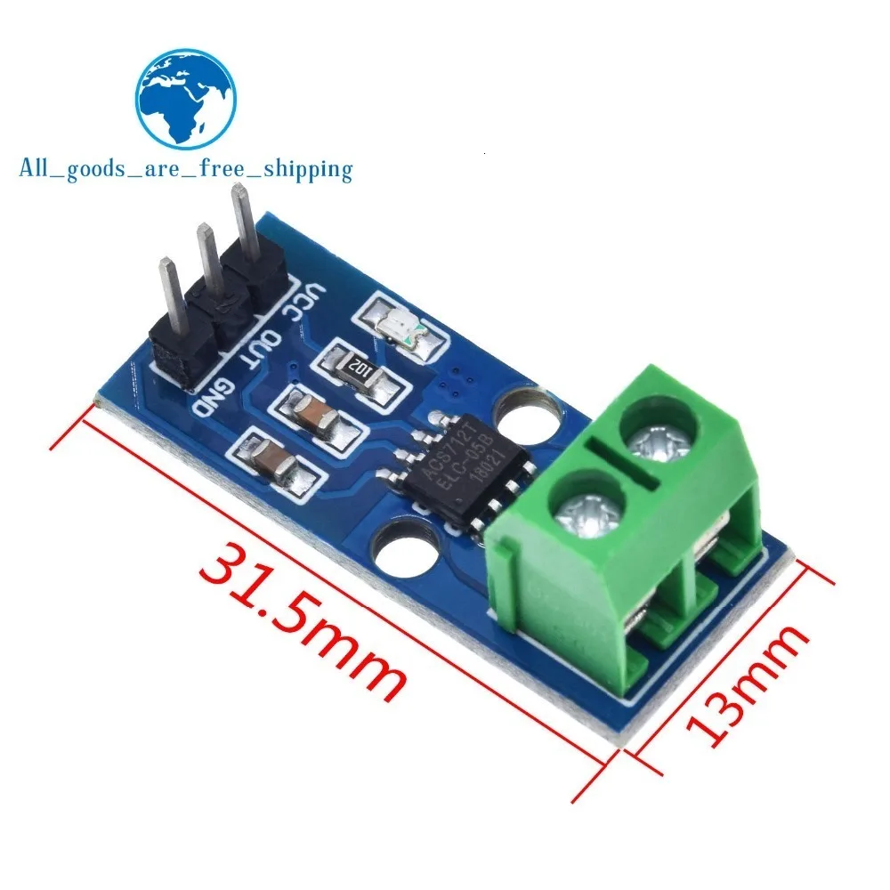 TZT Лидер продаж ACS712 5A 20A 30A диапазон зал Текущий сенсор модуль ACS712 модуль для Arduino 5A 20A 30A