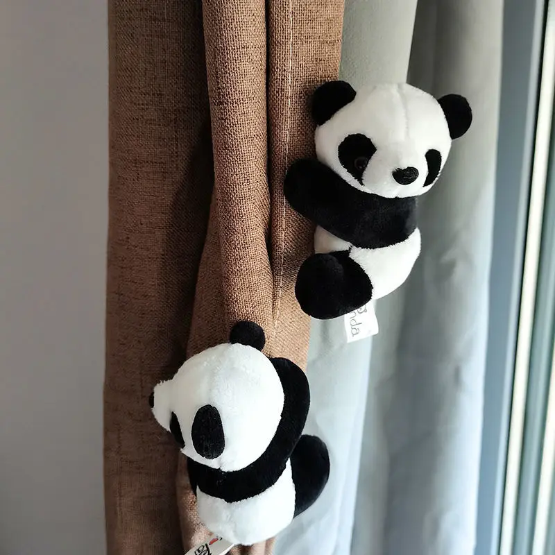 

Panda doll crooked head panda clip doll simulation panda plush toy home decoration doll