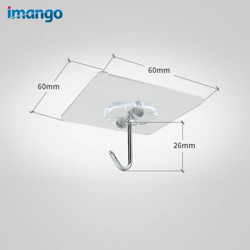 6 шт./кор. паста крюк всасывания древесины/Стекло Крючки вешалка настенная
