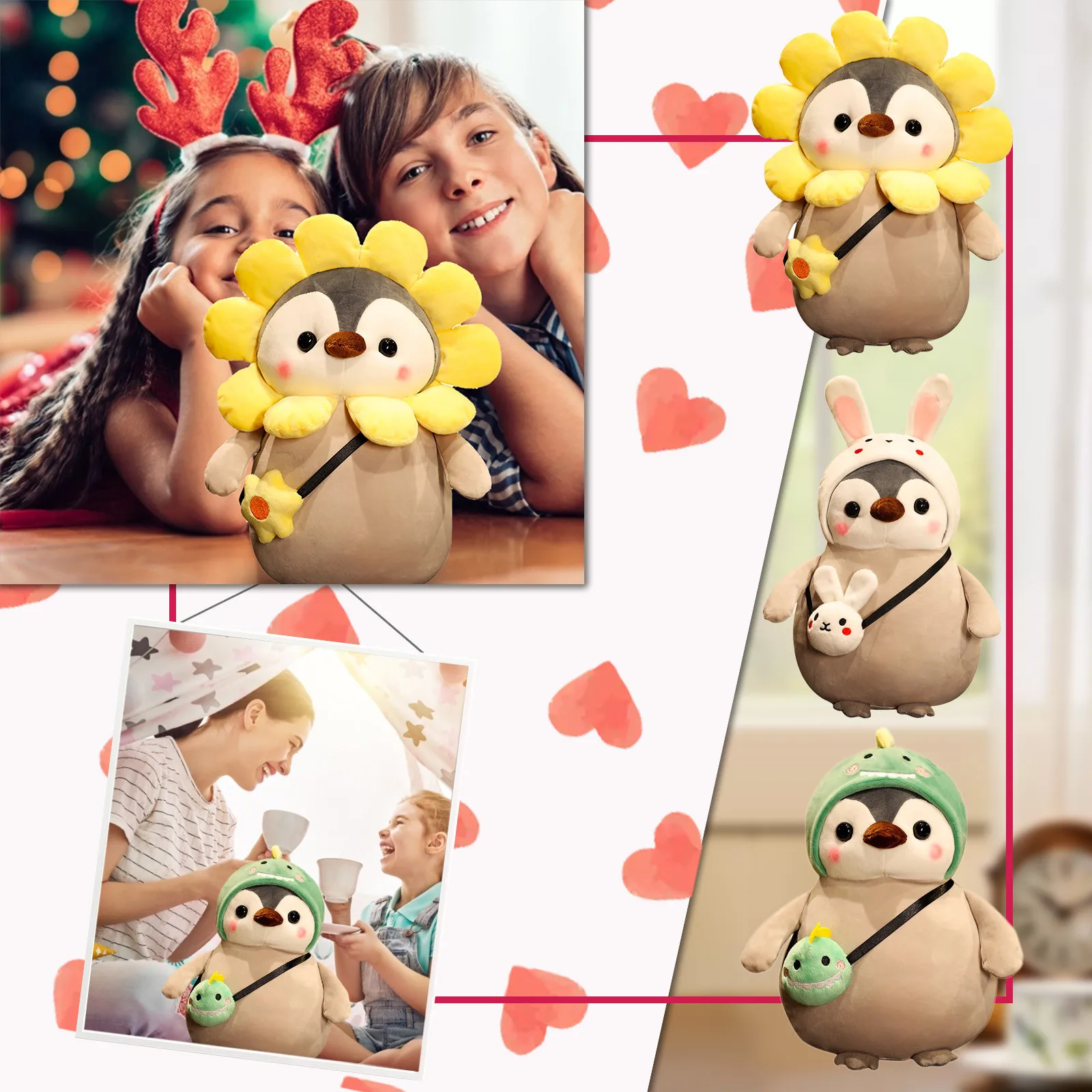 

25cm Penguin Doll Children's Plush Toys Baby Soothing Dolls Sleeping Cute Dolls Soft Stuffed Baby Pillows Gifts For Children