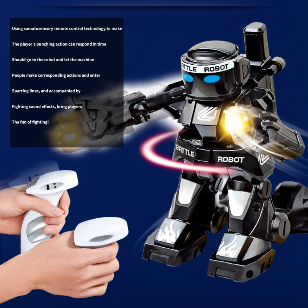 RC Robot Battle Boxing Toy Remote Control 2.4G Humanoid Fighting with Two Joysticks Toys for Kids |