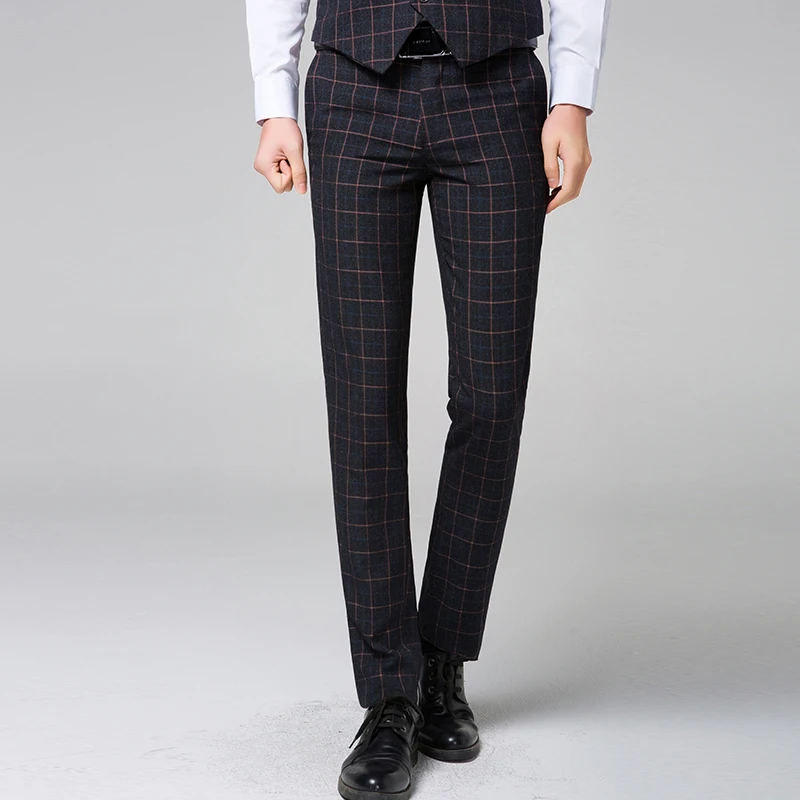 2018 модные новые мужские повседневные деловые брюки/мужские профессиональные