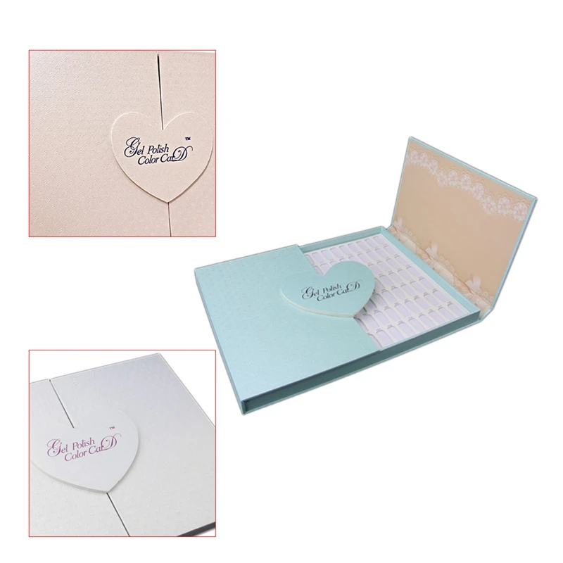 

126 Color False Nail Color Book Display Nail Art Gel Polish Color Card Nail Color Palette Varnish Practice Board
