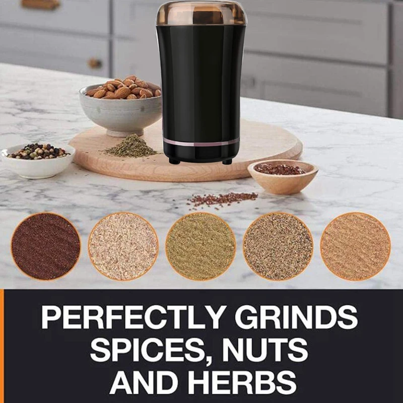 

Electric Coffee Bean Grinder Blade, Spice & Nut Grinder Portable Personal Coffee Bean Grinder Kitchen Grinder