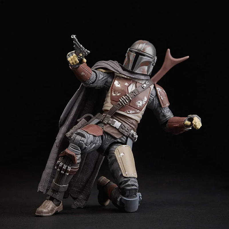 

Hasbro STAR WARS Black Series Mandalorian Scale 6-Inch Collectible Action Figure Anime Model Dolls Mystery Box Toys For Boys