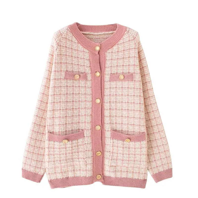 

Sweater coat women's middle length loose and lazy style 2020 new spring and autumn fashion net red knitted cardigan
