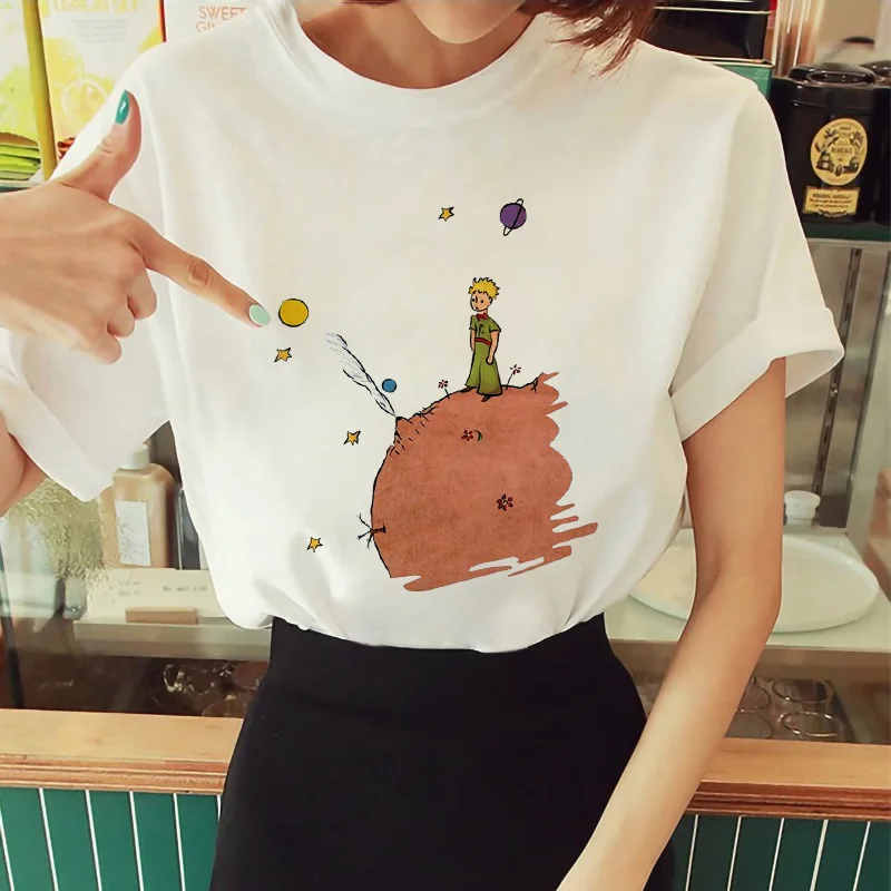 

Summer Hot New Woman White Printing T-shirt Fashion Woman Blouses 2021 Streetwear Women Casual Custom Home T-shirts Top for Girl