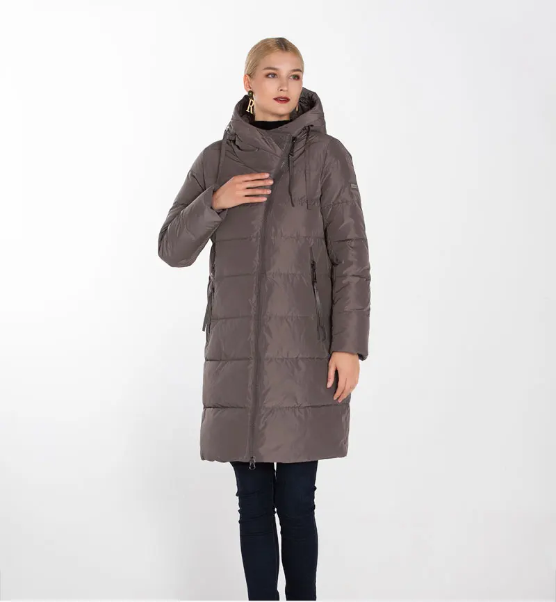 MODERN NEW SAGA Winter Long Coat Women Hooded Warm Long Jacket Women Winter Parka Ladies Coats Overcoat Woman Winter Coat