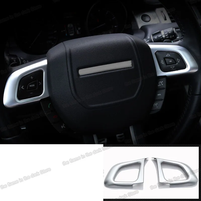 abs car steering wheel trims for range rover evoque 2011 2012 2013 2014 2015 2016 2017 2018 2019 accessories chrome auto styling |