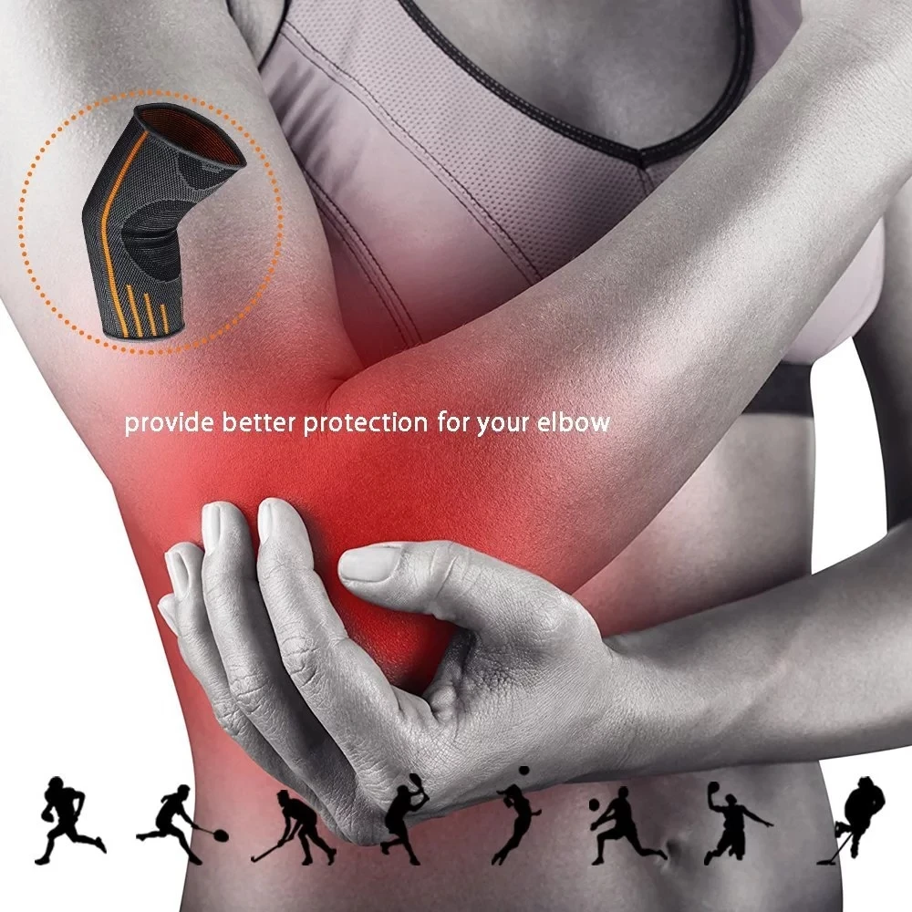 1 шт. спортивные налокотники Нескользящие для баскетбола бадминтона тенниса