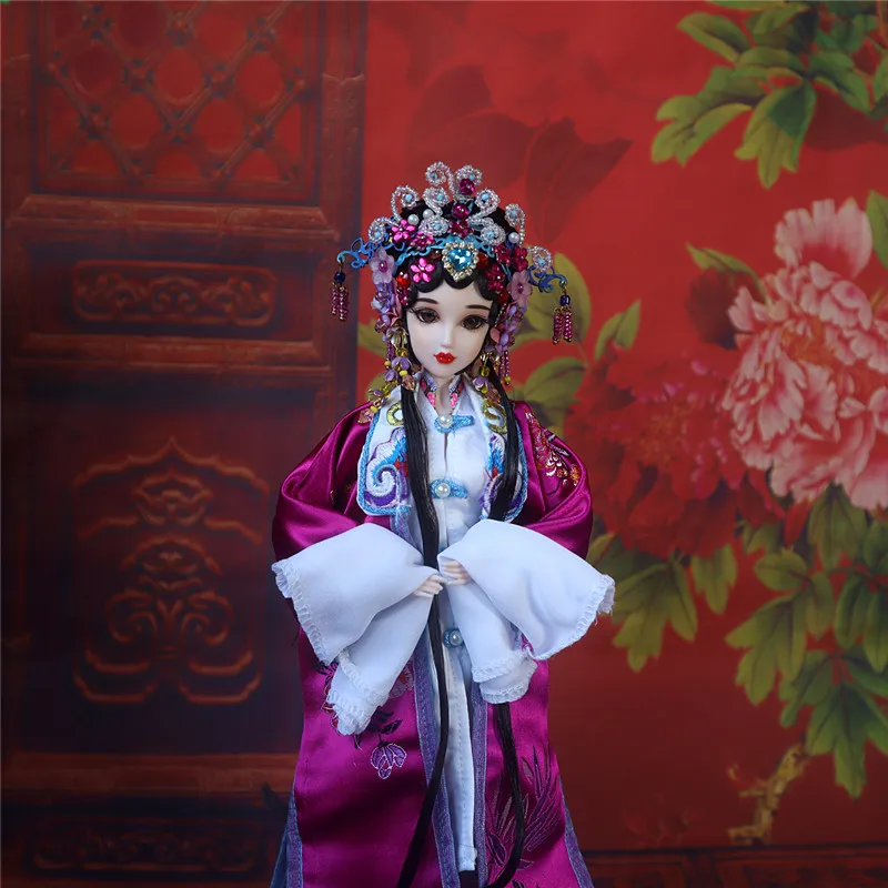 12&quot Vintage Chinese Dolls With Joints Movable Collectible Beijing Opera Yuji Doll Girl Toys Original Design | Игрушки и хобби