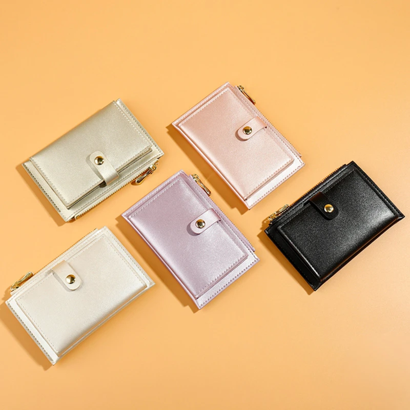 

2022 New Women Wallets Small Money Purses Designer Zipper Wallet Fashion Pearlescent Laser Women Multi-Card Purse Coin Purse