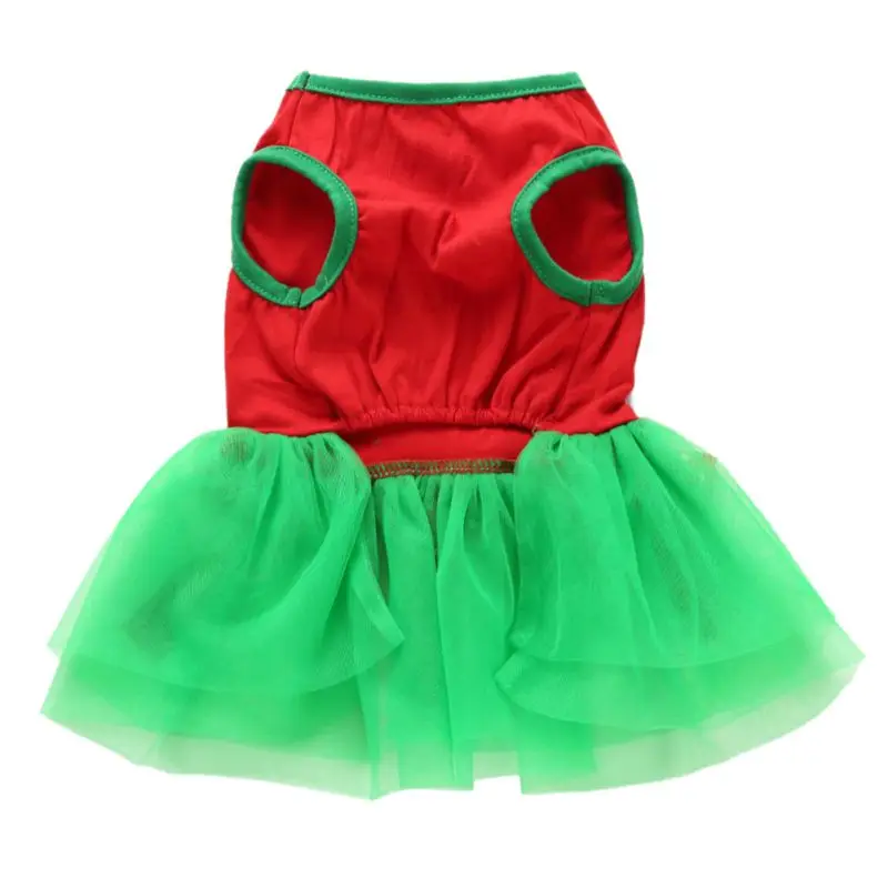 Платья для собак и кошек Рождественская одежда принцессы с героями мультфильмов