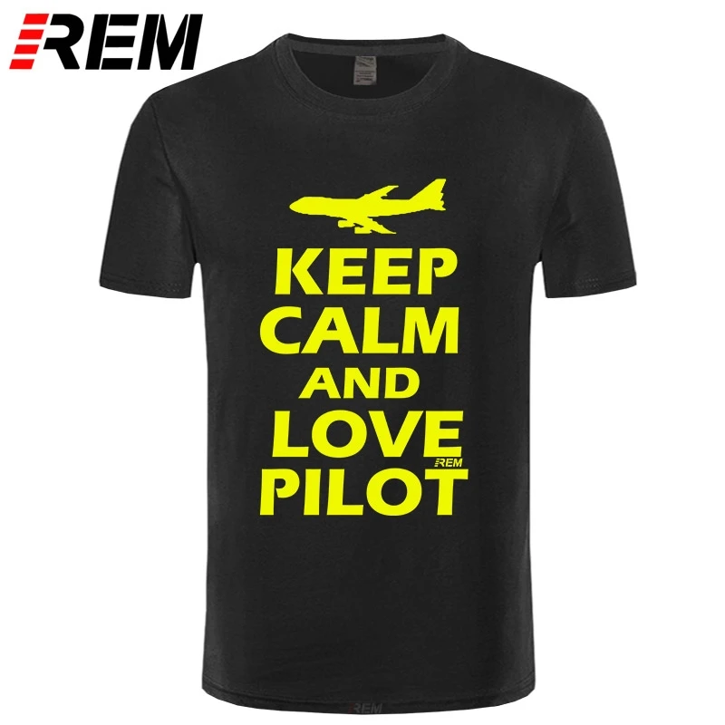

KEEP CALM I'M A PILOT Plane Funny T Shirt Tshirt Men Cotton Short Sleeve T-shirt Top Tees