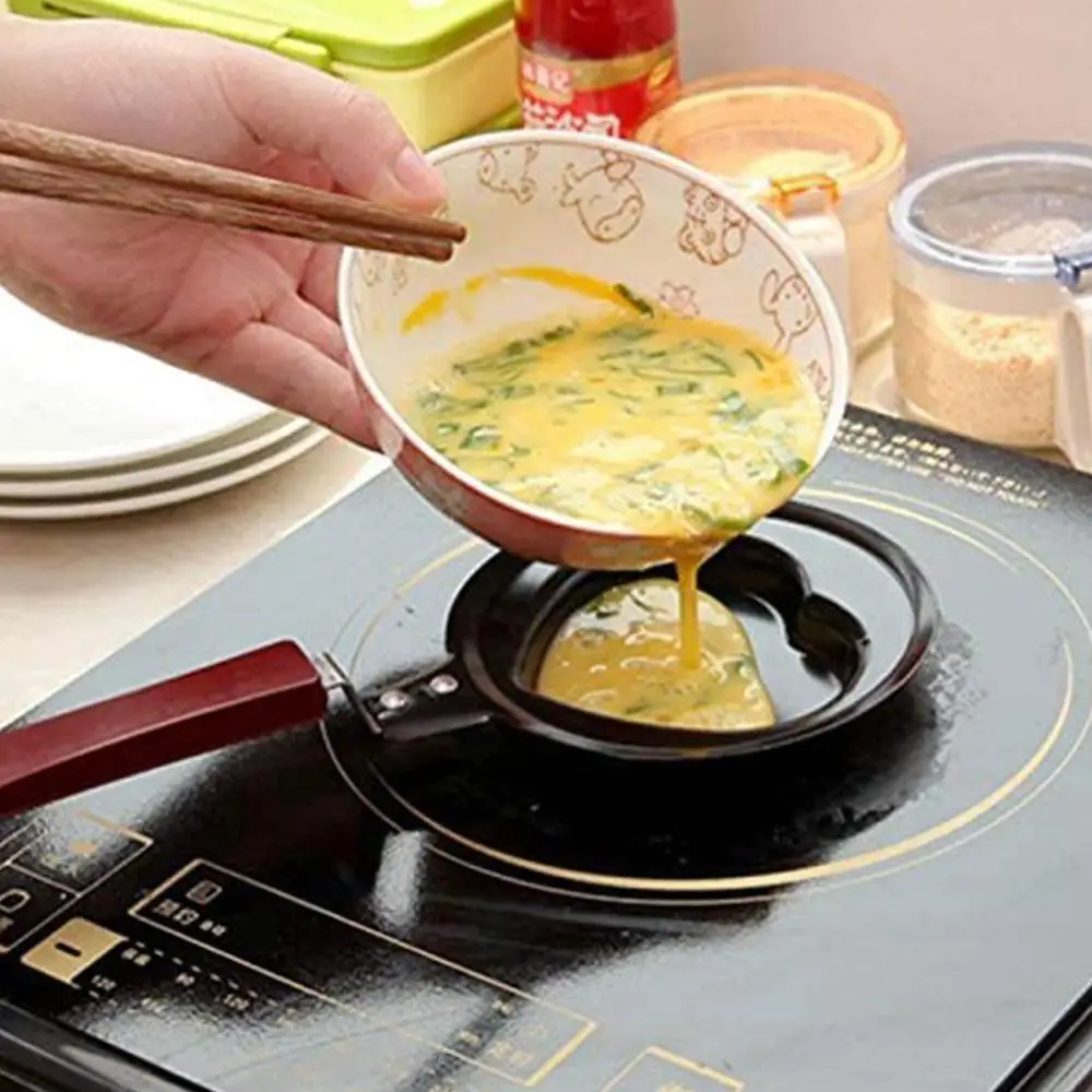 Милая Мини кастрюля для завтрака с омлетом сковорода блинов и яиц антипригарные