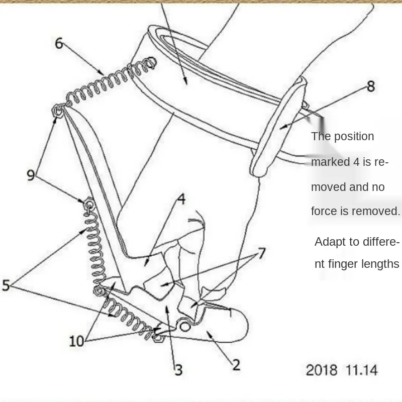 

Creative New Gift Play Skull Collapse Auxiliary Power Artifact Birthday Finger Protection Finger Skull Collapse Artifact Is Good