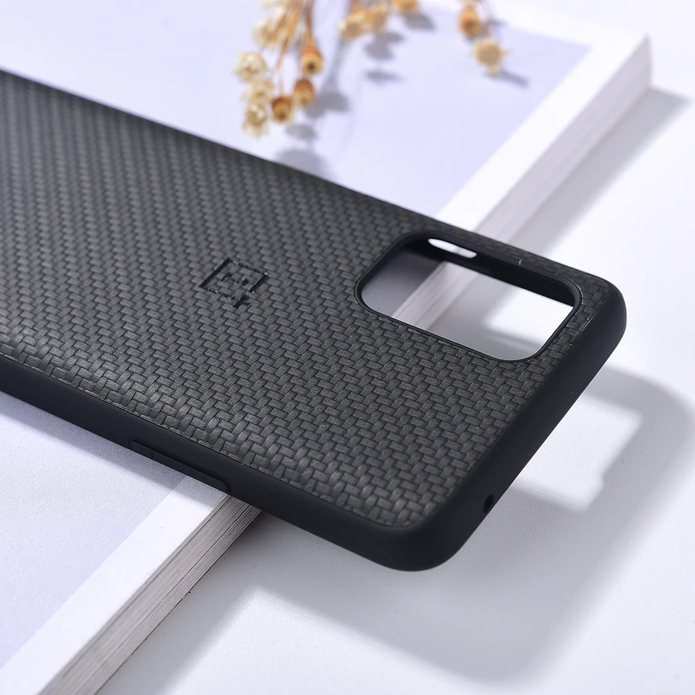 Чехол Oneplus 7 8 9 Pro 9R Nord N10 N100 из углеродного волокна кожаный жесткий чехол