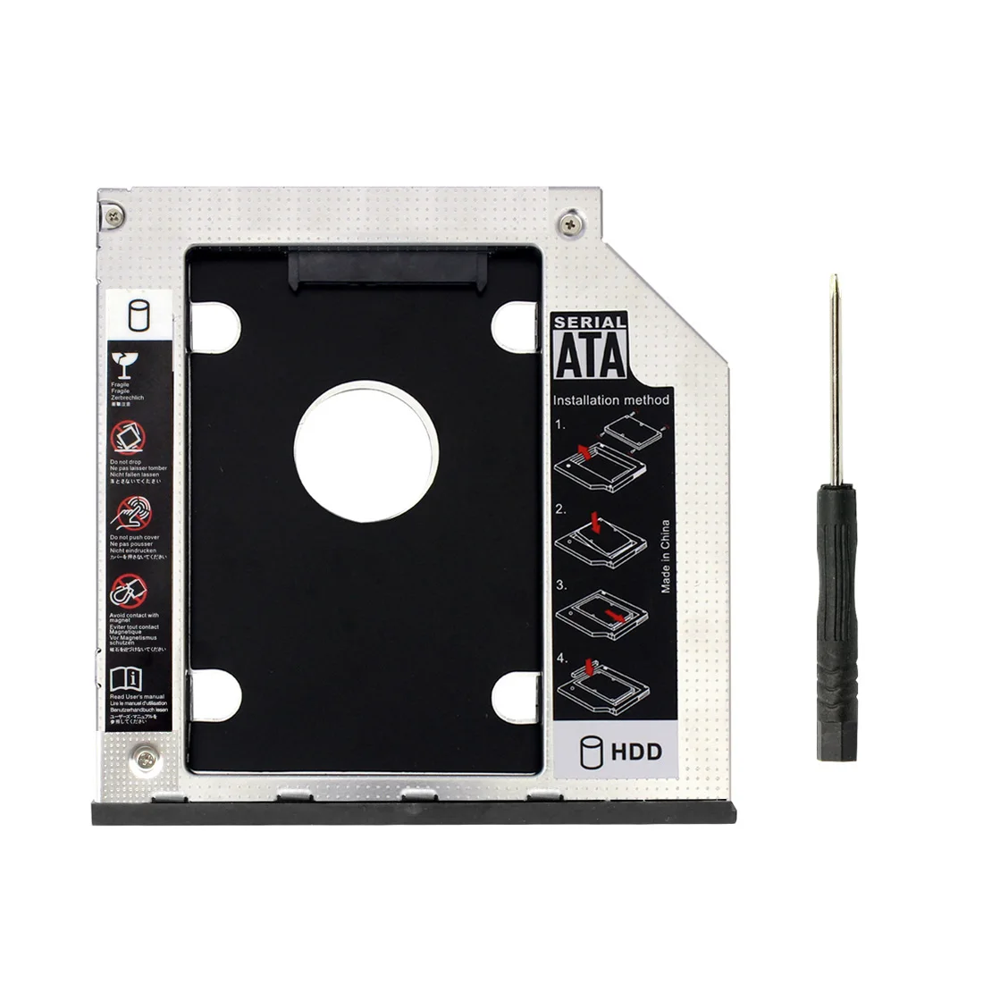 9 5 мм SATA3.0 SSD адаптер второй HDD Caddy 2 дюймов жесткий диск кронштейн для DELL Latitude E series