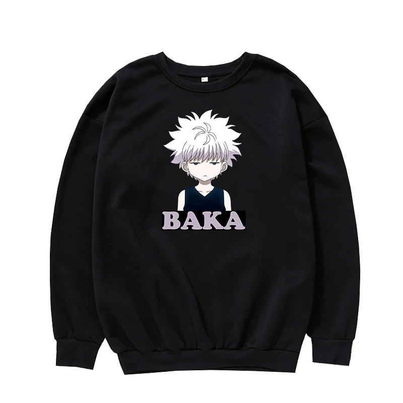 Молодежная одежда для мальчиков Hunter x с принтом killua спортивные толстовки