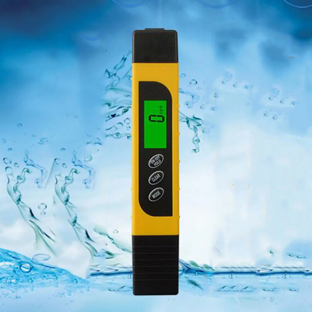 

16.2x2.9cm 3 in 1 Intelligent Backlight Multi-functional Water Quality Testing Device Detection Pen (Yellow)