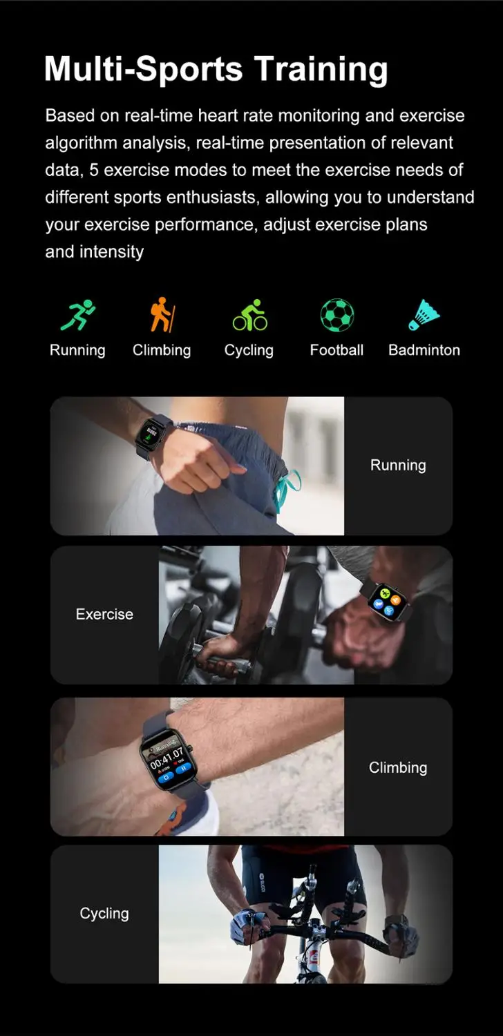 

YOEON 2021 NEW Bluetooth Calls Smart Watch Sport Heart Rate Monitor Waterproof Men Women Smartwatch For Android Apple Xiaomi