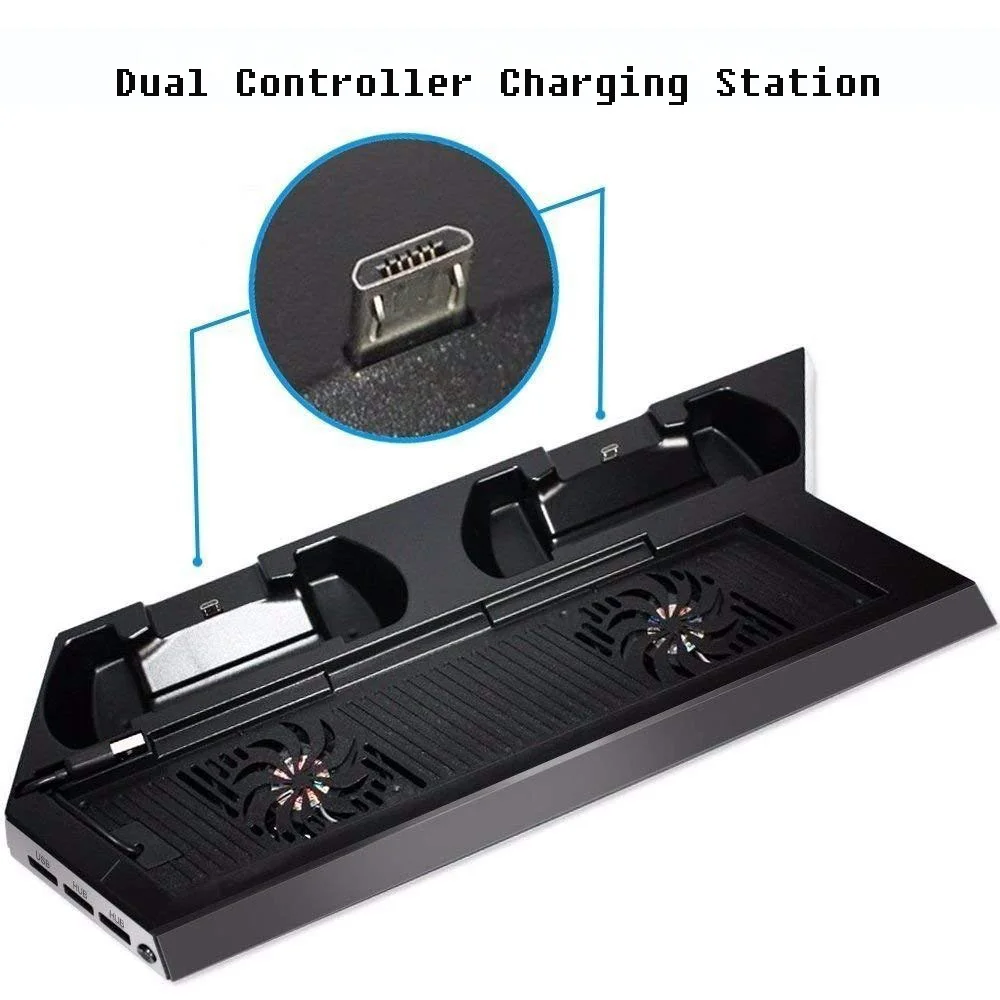Для PS4 двойное зарядное устройство вертикальный контроллер док станция зарядный