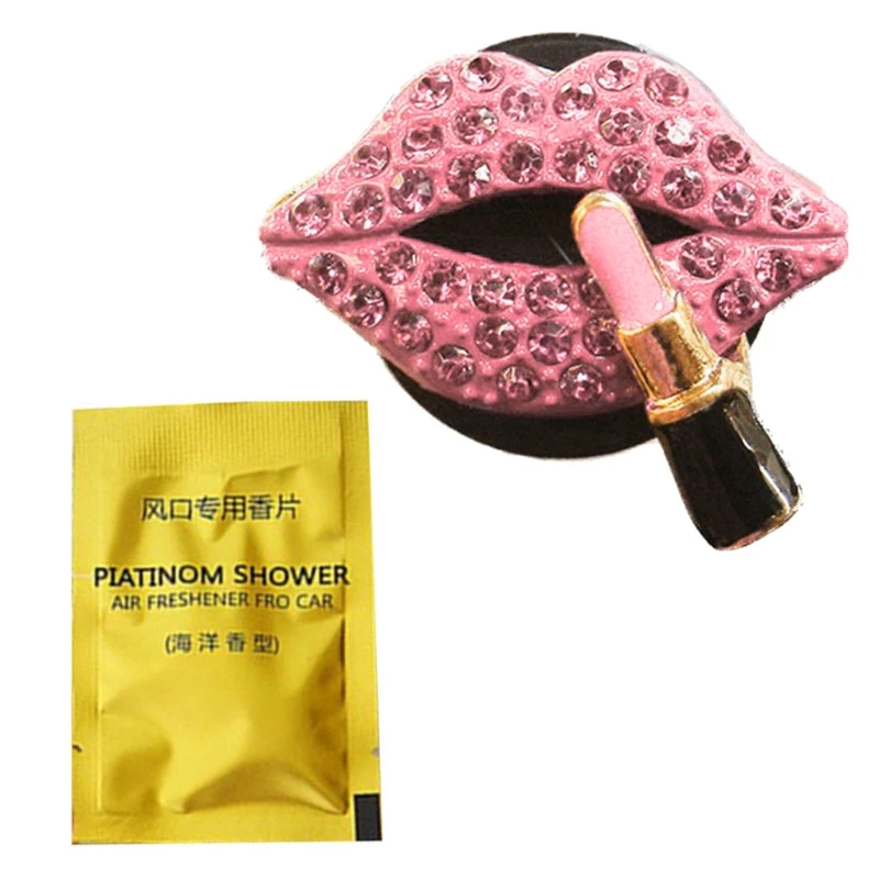 

Клипса для парфюма Kiss Lip, фотоорнамент, автомобильный диффузор с ароматом воздуха, украшения интерьера автомобиля