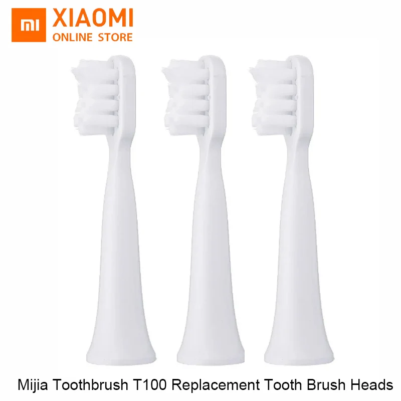 

Насадки для электрической зубной щетки Xiaomi Mijia T100, оригинальные ультразвуковые насадки для глубокой очистки зубов, уход за полостью рта