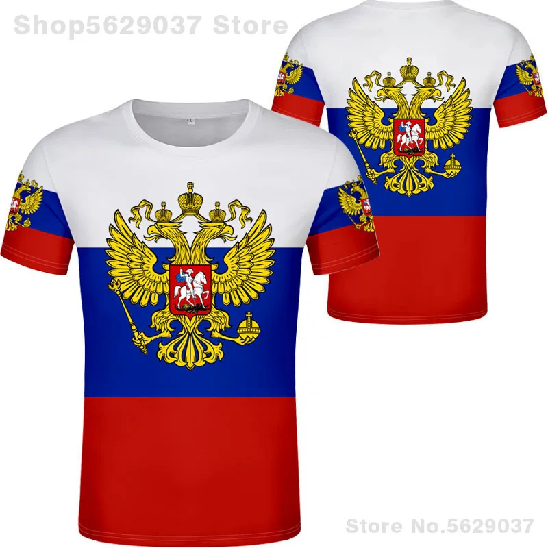 RUSSIA t shirt free custom made name number rus socialist t-shirt flag russian cccp ussr diy rossiyskaya ru soviet union clothes | Мужская