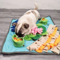pet dog sniffing mat felt cloth find food training blanket play toys dog mat for relieve stress puzzle sniffing mat pad