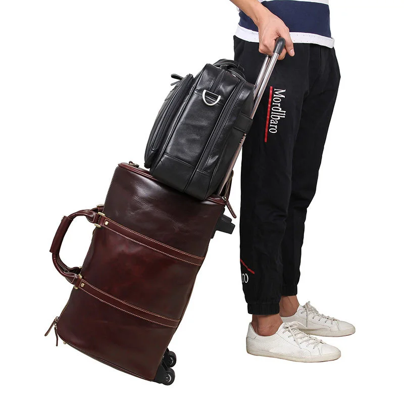 

European and American Style Brand Genuine Leather Men's Messenger Bag Business Men Shoulder Bag Handbag17 inch Computer Bag