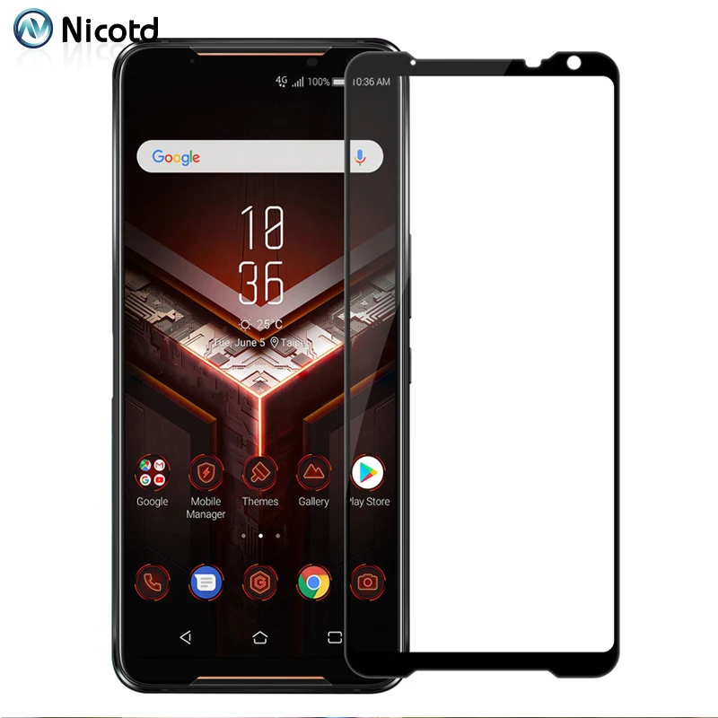 Защитное стекло закаленное для Asus Rog Phone II 2 ZS660KL|Защитные стёкла и плёнки