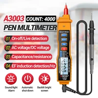 a3003 digital multimeter pen type 4000 counts smart meter with non contact acdc voltage resistance capacitance hz tester tool