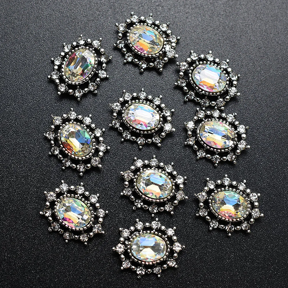 100 шт серебряное квадратное сердце AB горный хрусталь украшения для ногтей камни