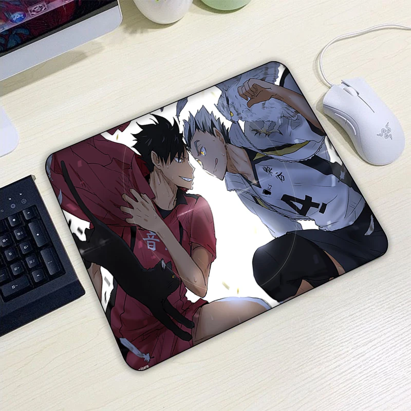

Коврик для мыши с небольшой клавиатурой для игр Haikyuu Pc, недорогой игровой ноутбук, небольшие настольные коврики, коврик для мыши Xs Xxs, Настоль...
