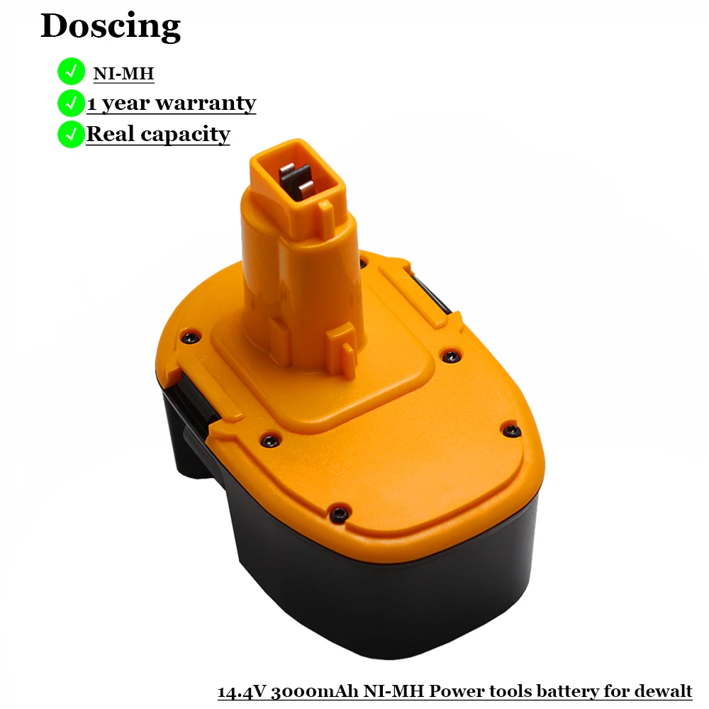 Doscing для Dewalt 14 4 В Ni-MH 3000 мАч электроинструменты перезаряжаемые батареи замена DEWALT