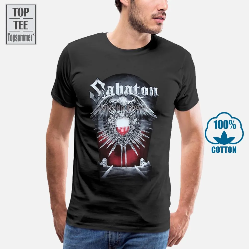 Футболки Sabaton Польша Мужская футболка брендовая мужская большого размера с