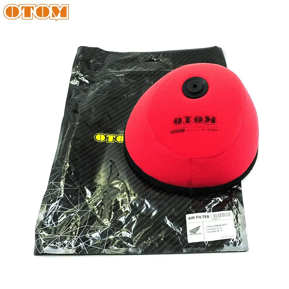 

OTOM Motorcycle Dual Foam Sponge Air Filter Cleaner For HONDA CRF250R 2010-2013 CRF450R 2009-2012 MX Motocross Enduro Supermoto