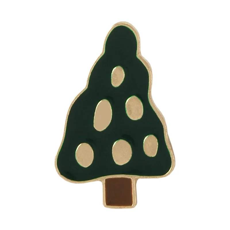 Зеленая фотоэмаль сплав кленовые листья сосна игла лист рубашка лацкан булавки