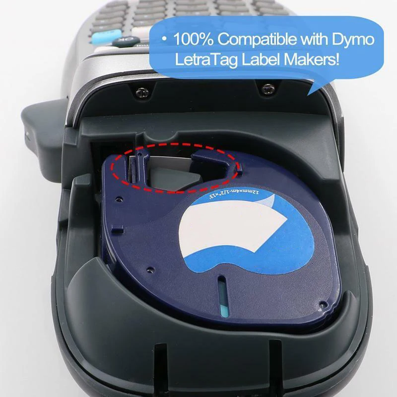 Для LetraTag Plus LT100T клейкая лента A91330 Кассетный картридж 12 мм x 4 м Замена| |